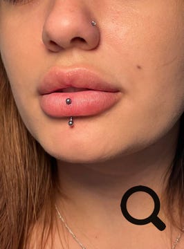 Piercing Lippe