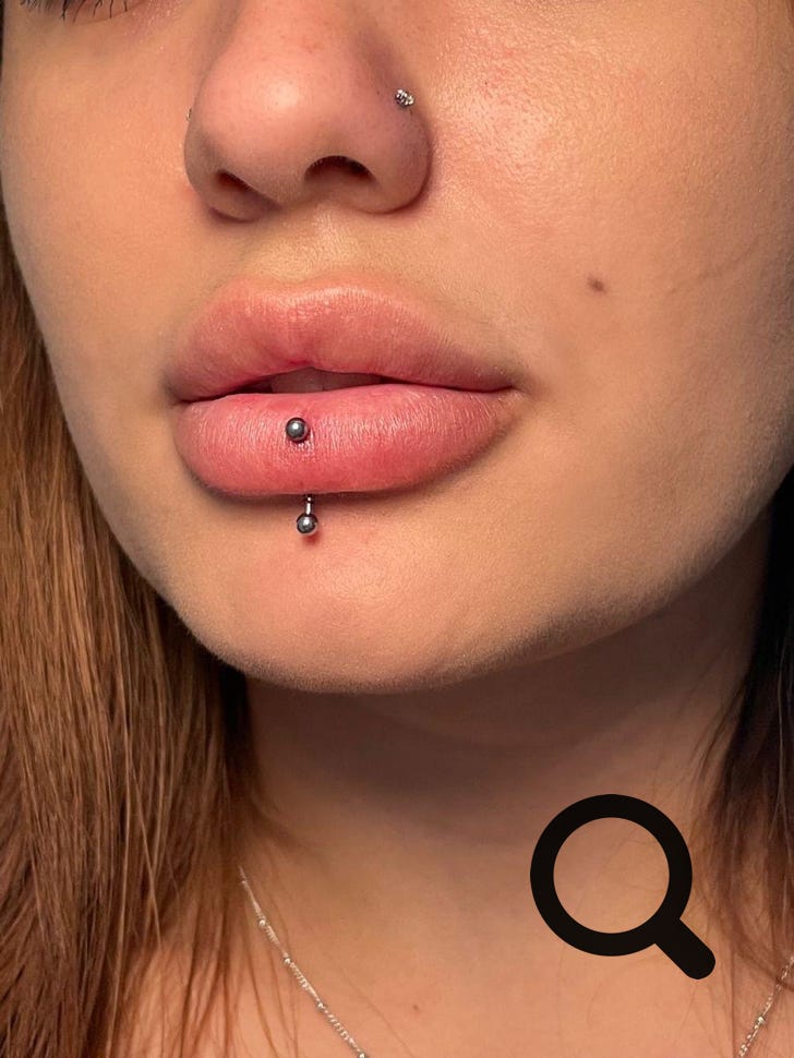 Lippenpiercing