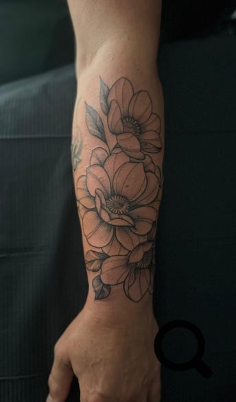 Blumen Tattoo